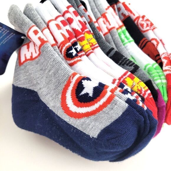 MARVEL Avengers boys 2-4T socks set of 10 pairs - Picture 3 of 7